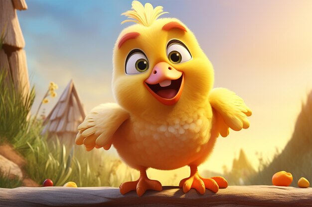 cartoon chicken bird