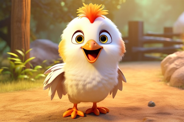 cartoon chicken bird