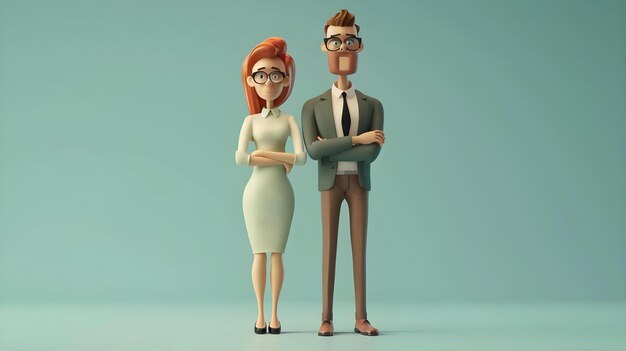 a cartoon of a couple with the words  the man and woman