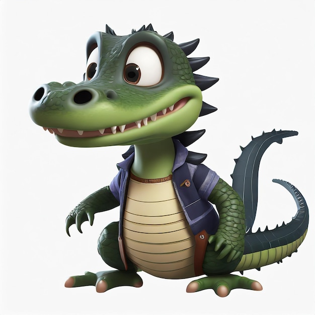 Cartoon cute baby Alligator