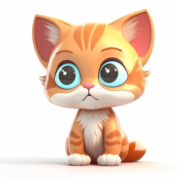 cartoon cute cat for kids