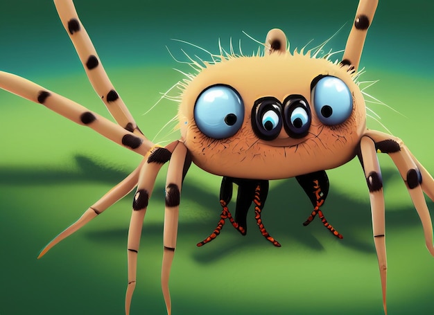 Cartoon cute wild animal spider pictures wallpaper background