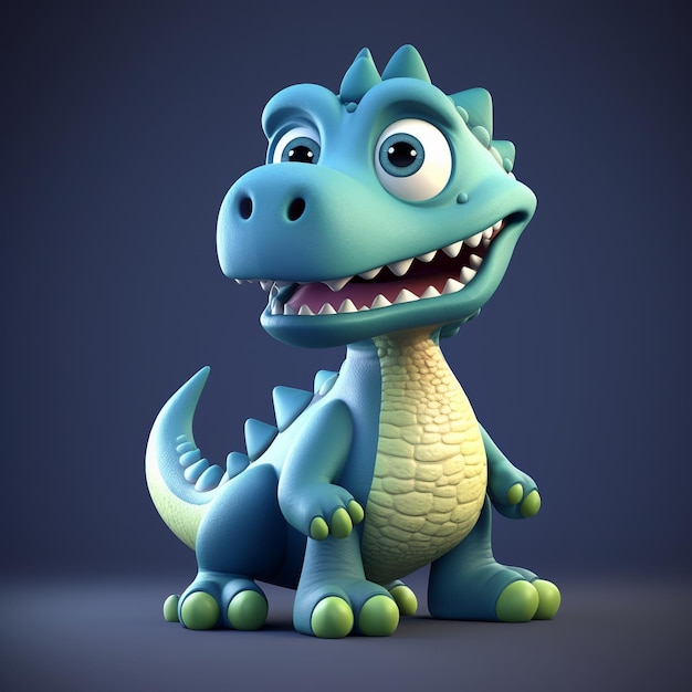 Cartoon dinosaur 3D