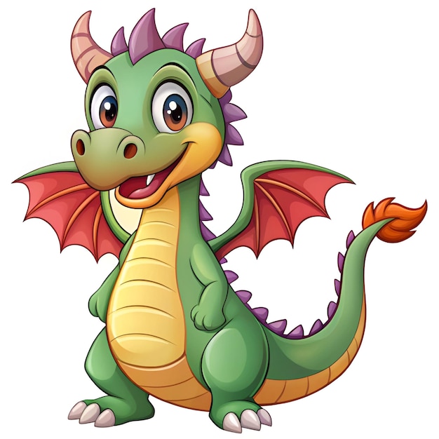 Photo cartoon dragon character