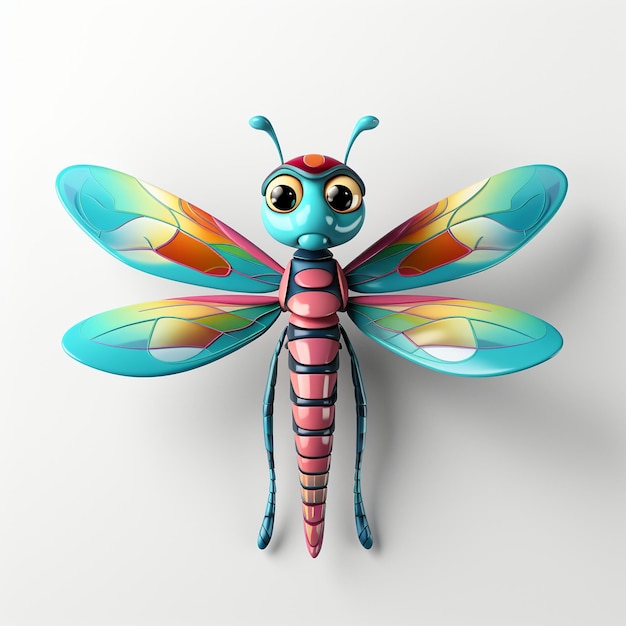 Cartoon dragonfly 3D