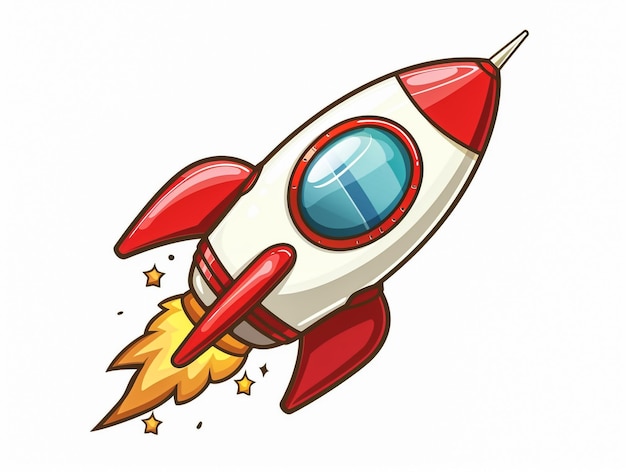 Photo a cartoon drawing of a rocket with the words  t  on the bottom