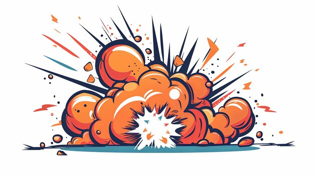 Photo cartoon explosion