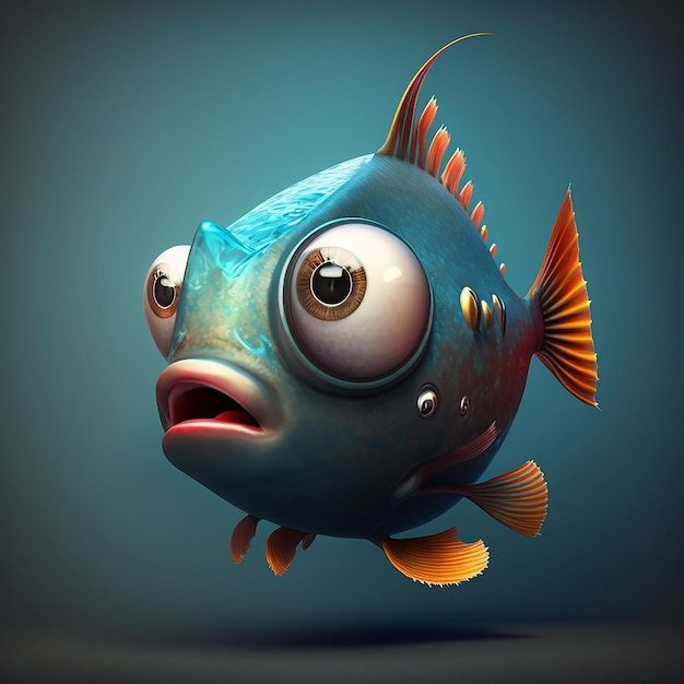 Cartoon Fish character