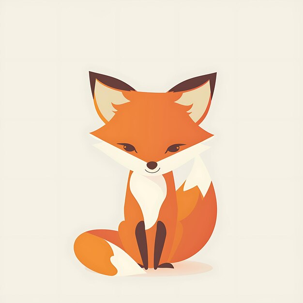 a cartoon of a fox with a white collar and a white shirt that says fox