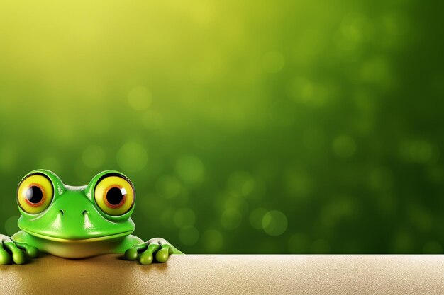 Cartoon Frog Images background and copy space