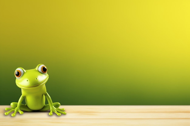 Cartoon Frog Images background and copy space