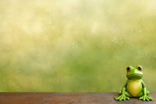 Cartoon Frog Images background and copy space