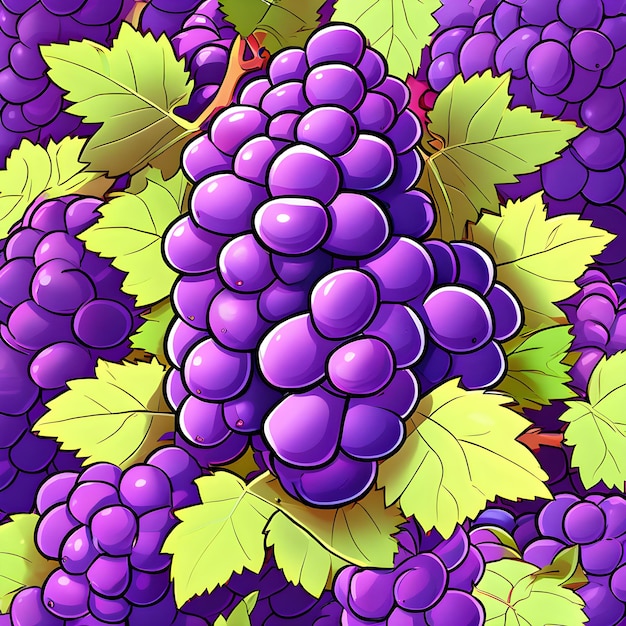 Cartoon Grapes