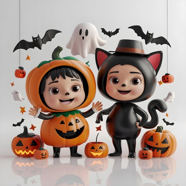 cartoon halloween characters