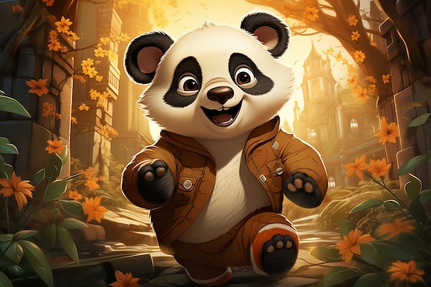 CARTOON IMAGE OF KUNGFU PANDA