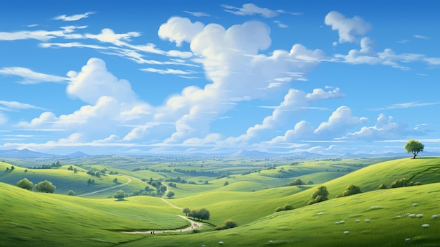 cartoon landscape