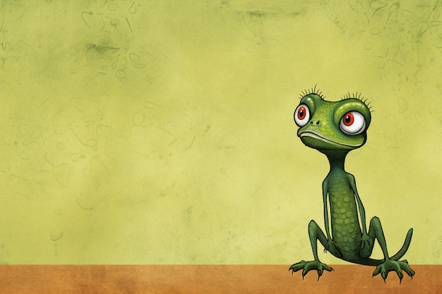 Photo cartoon lizard images background