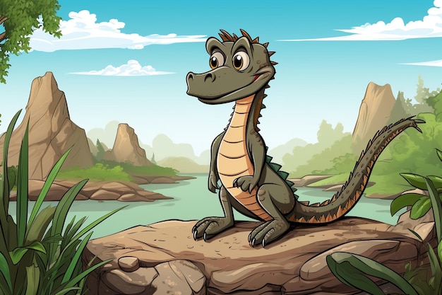 cartoon Lizard Images background