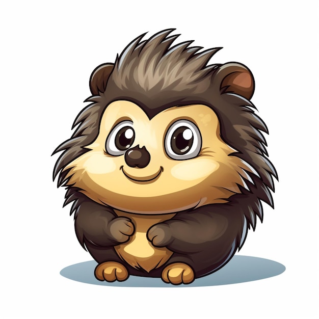 cartoon logo hedgehog