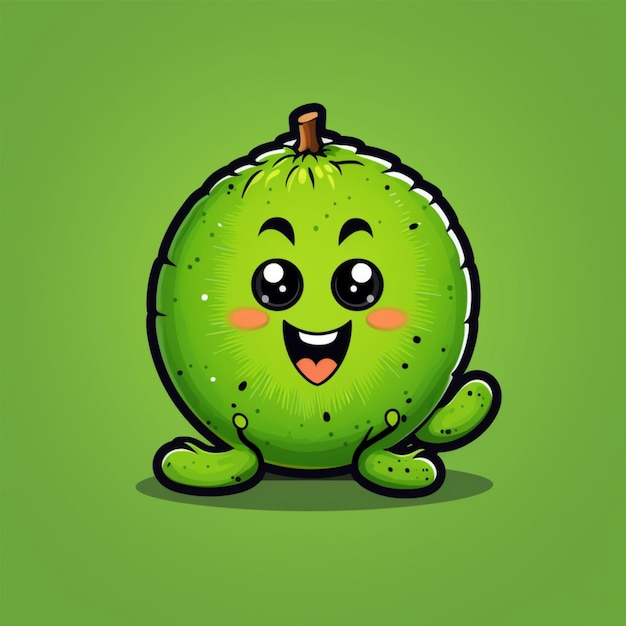 cartoon logo kiwi fruit