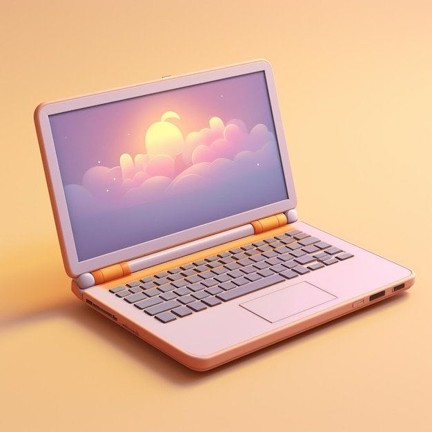 Cartoon pc computer 3d