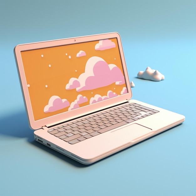 Cartoon pc computer 3d