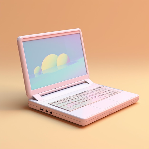 Cartoon pc computer 3d