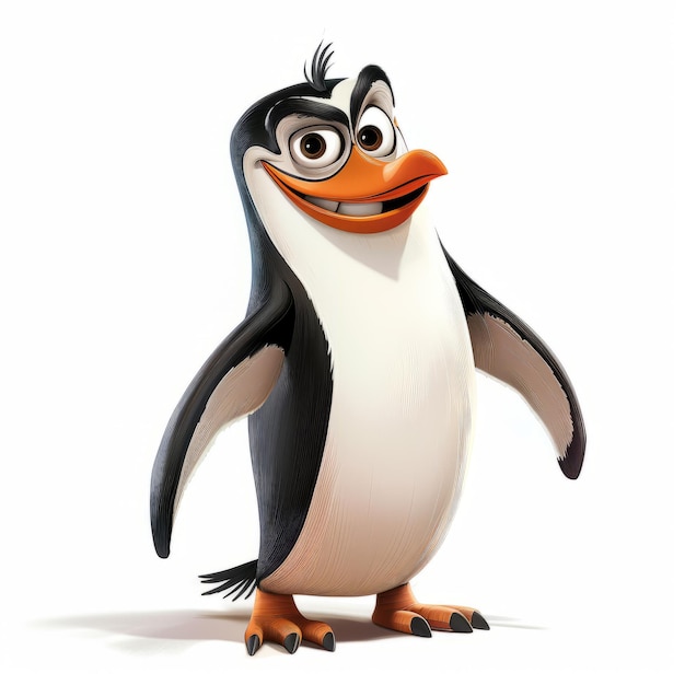 Cartoon Penguin Smiling