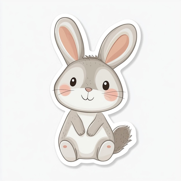 a cartoon rabbit with a bunny on the front