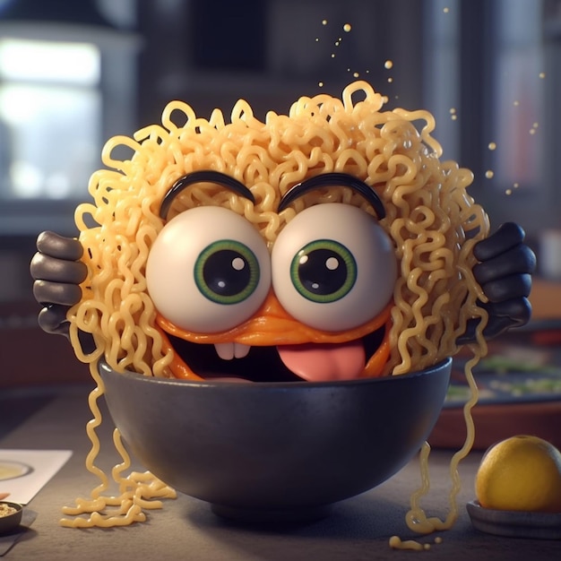 cartoon ramen character cartoon character