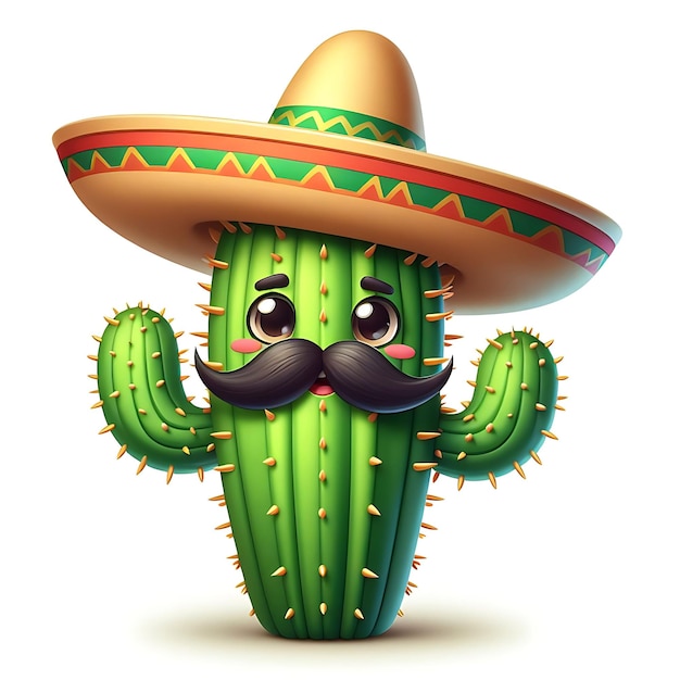 a cartoon of a robot with a sombrero on his head Celebrate Cinco de Mayo with a Fiesta Generative Ai