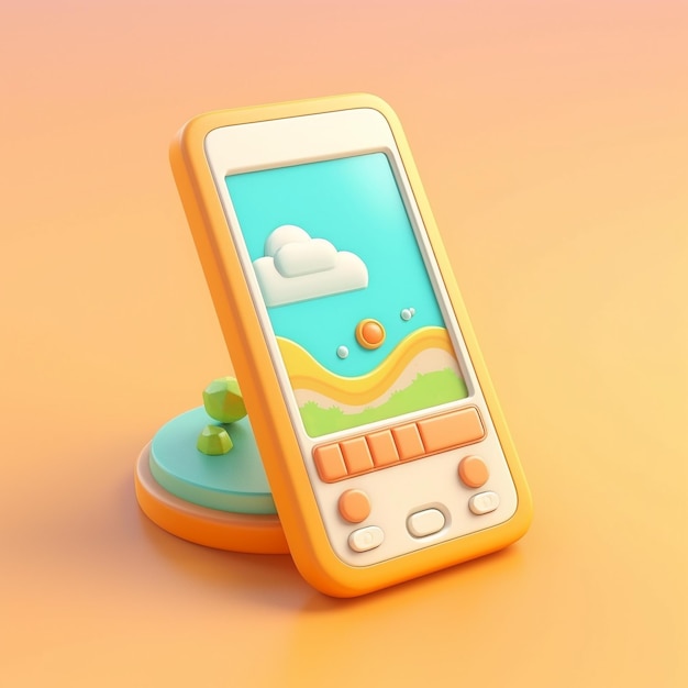 Cartoon Smartphone 3d