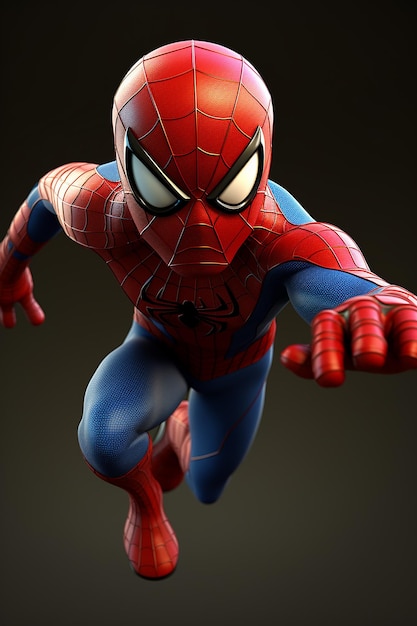 Cartoon Spider Man 3d character