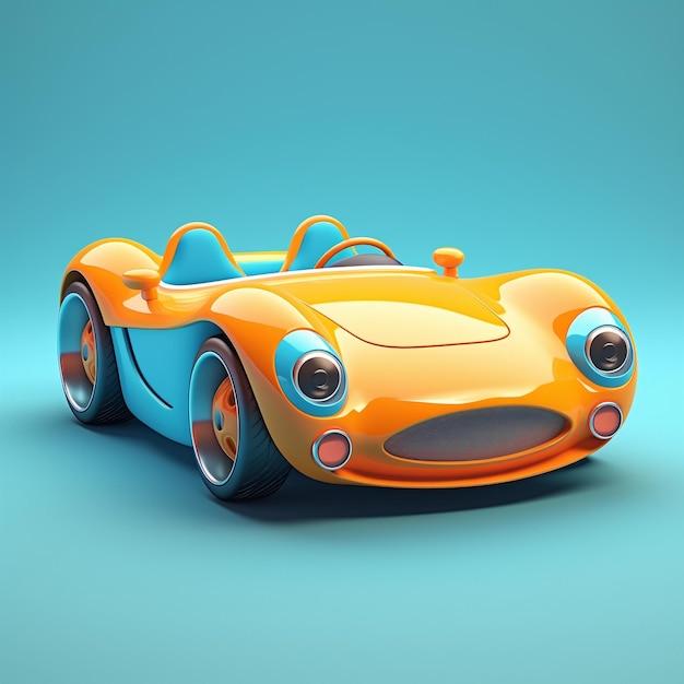 Cartoon Sports Car 3d