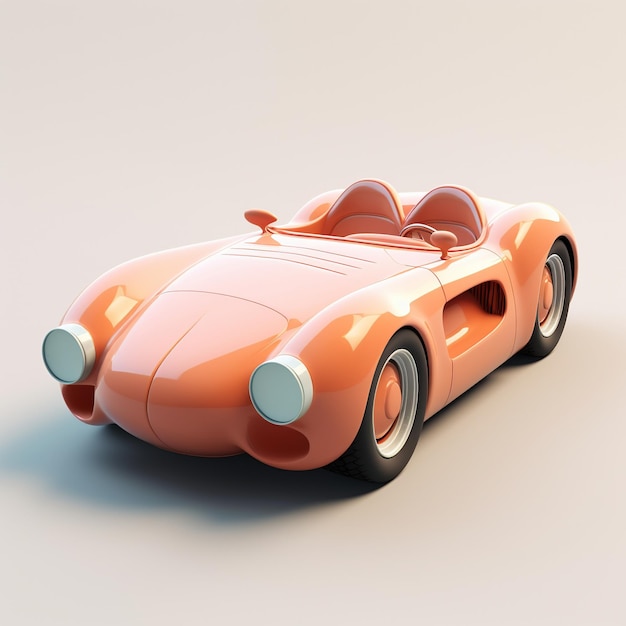 Cartoon Sports Car 3d