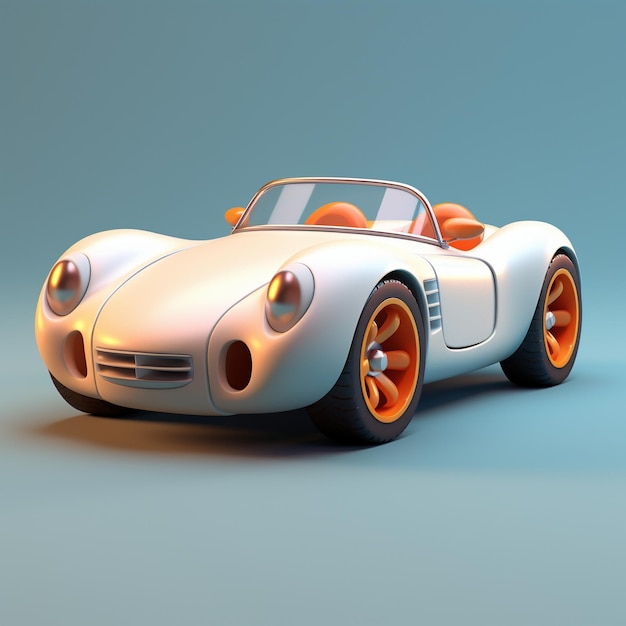 Cartoon Sports Car 3d