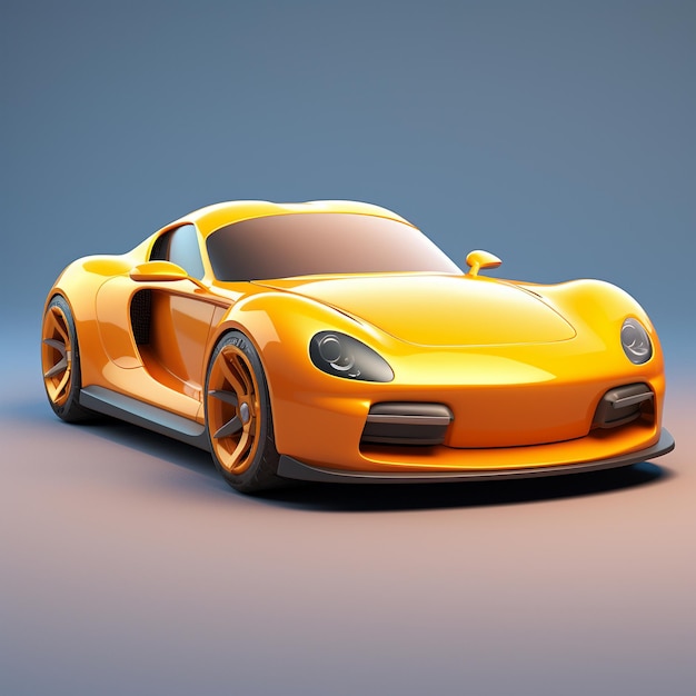 Cartoon Sports Car 3d