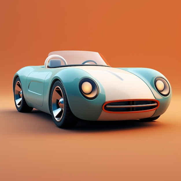 Cartoon Sports Car 3d