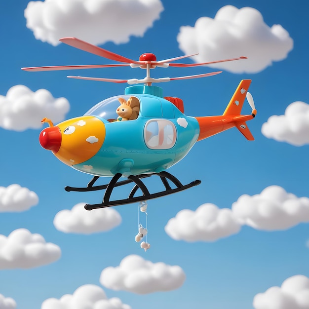 Cartoon Style helicopter