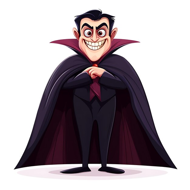 Photo a cartoon vampire character