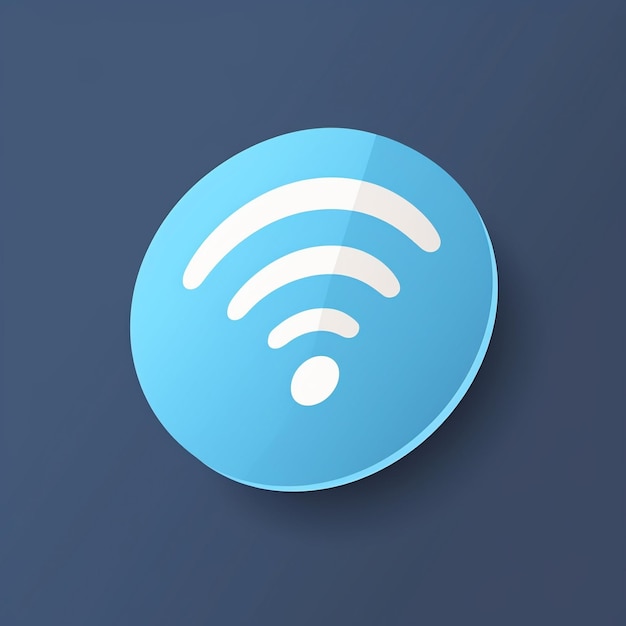 Cartoon wifi icon 3D