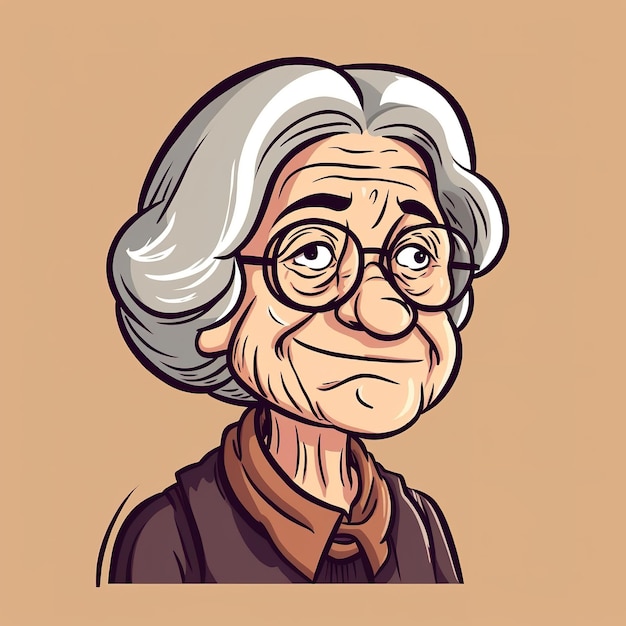 A cartoon of a woman with glasses and a brown shirt that says'i am a scientist '