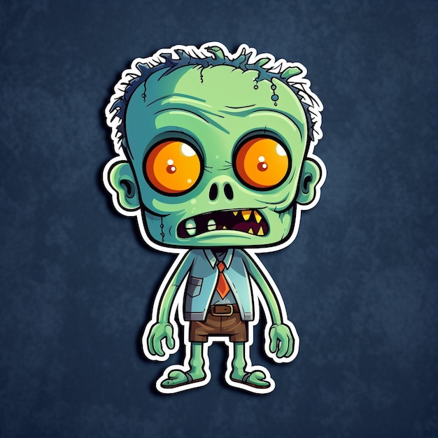 Photo cartoon zombie