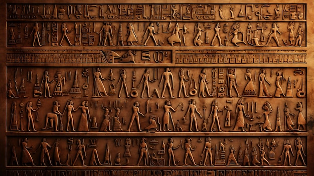 carved hieroglyphs from ancient Egypt