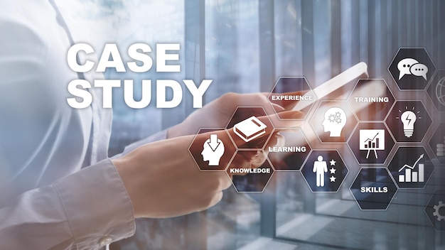 Case Study Business internet and tehcnology concept