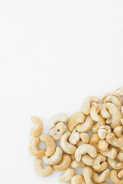 Cashew on a white background