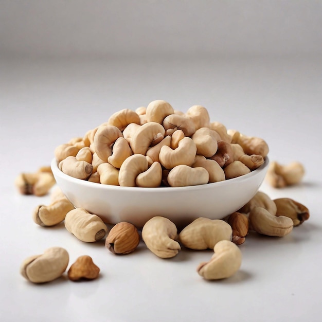 Cashews Dryfruit White Background