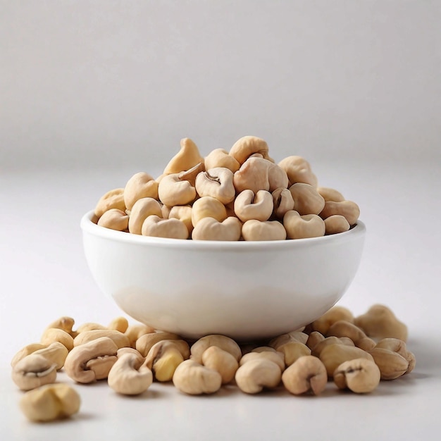 Cashews Dryfruit White Background