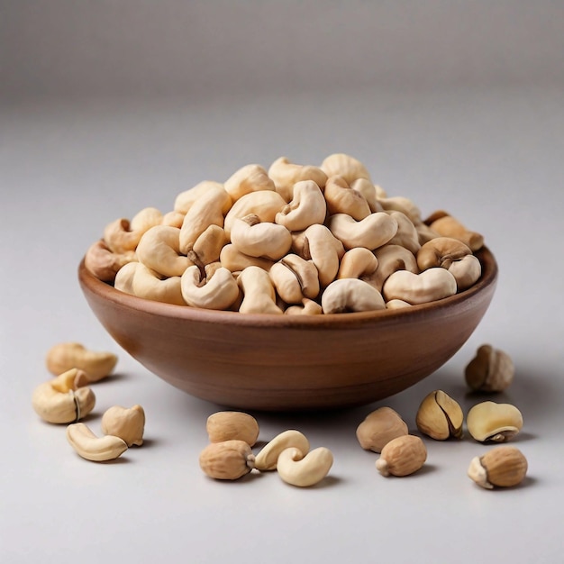 Cashews Dryfruit White Background