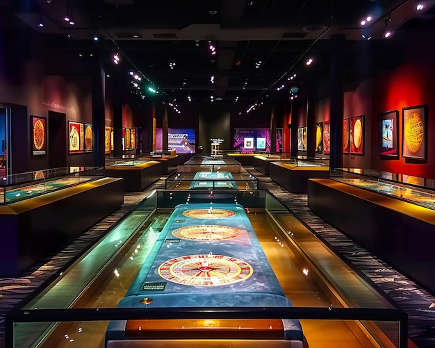 The casinos cultural exhibit showcasing the rich tapestry of gambling history from ancient bets to modern jackpots